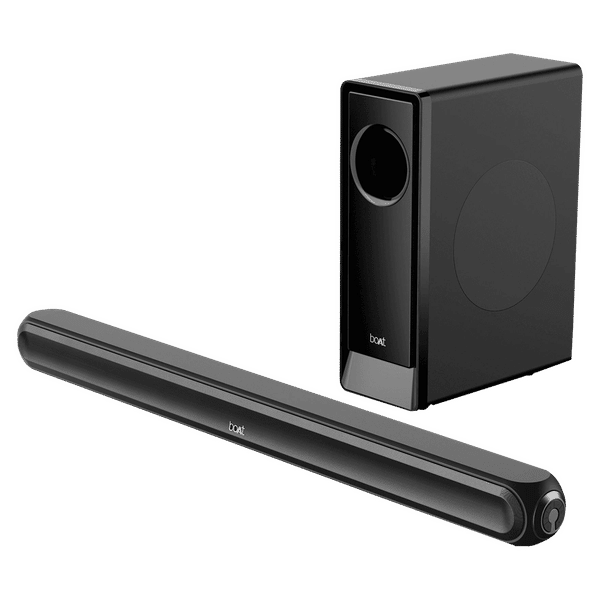 Buy boAt Aavante Bar 1650D 120W Bluetooth Soundbar (Surround Sound, 2.1 Channel, Pitch Black